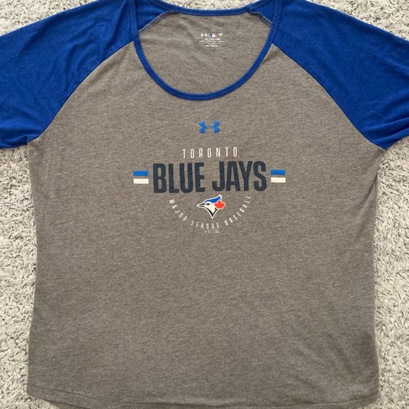 MLB Under Armour Toronto Blue Jays baseball Sleeve T-Shirt. Women's XL. - Picture 2 of 8